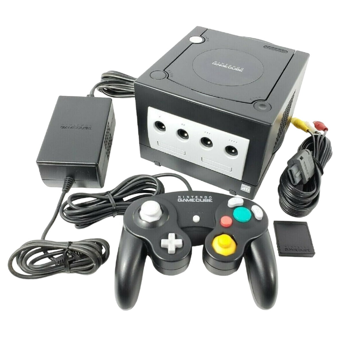 Nintendo Gamecube Console Black Black Controller/s Wires Bundle -   Sweden