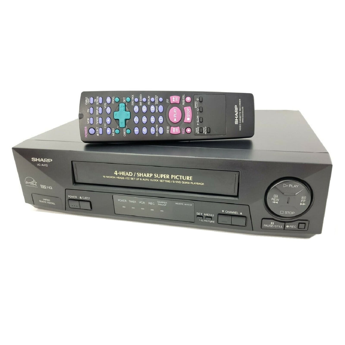 Sharp VC-A410U Quasi S-VHS Super VCR Player Recorder