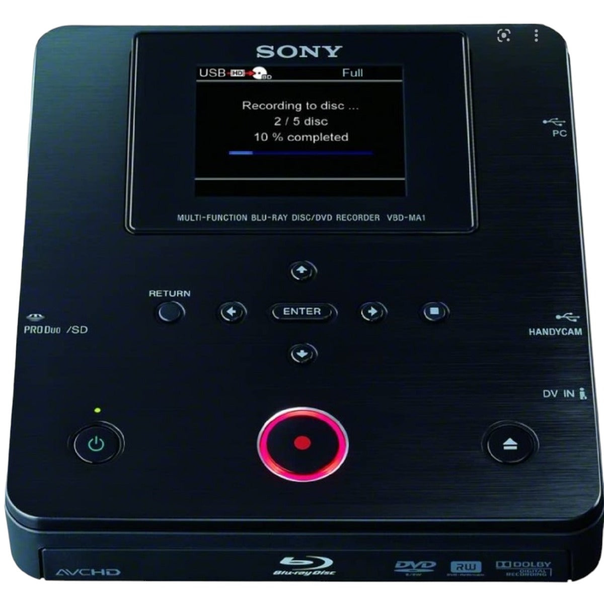 Sony ポータブルBlu-rayレコーダー-