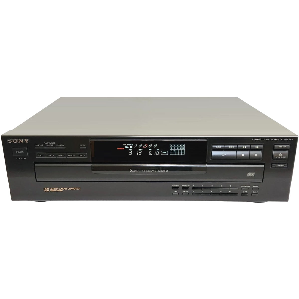 Sony CDP-C245 deals 5 CD Compact Disc Player Multi Carousel Changer No Remote.