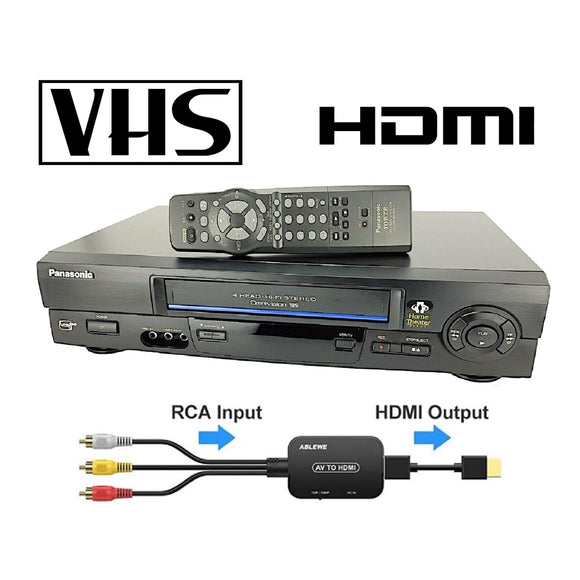Panasonic VCR Player + (HDMI Converter) To Connect To Smart TVs