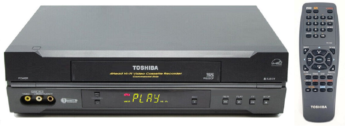 Toshiba W-522 4-Head Hi-Fi Stereo VCR – TekRevolt