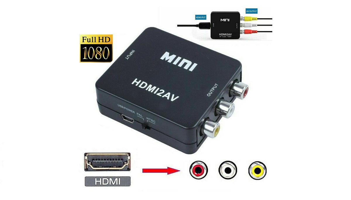 HDMI To RCA AV Adapter Converter Kit – TekRevolt