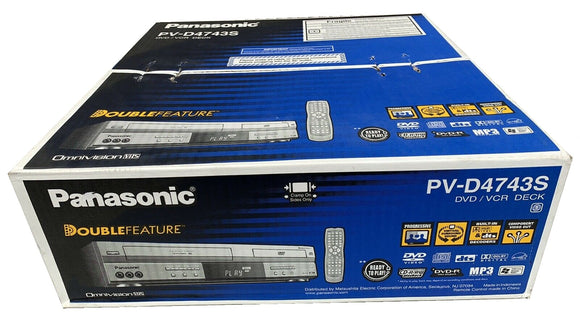 NEW Panasonic 4 Head HI-FI Stereo DVD/VCR Combo PV-D4743S Deck Factory Sealed