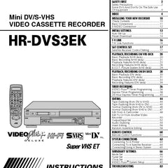 Collection image for: JVC VCR DVD Combo Manuals
