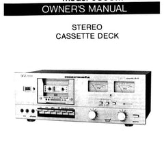 Collection image for: Marantz Cassette Deck Manuals