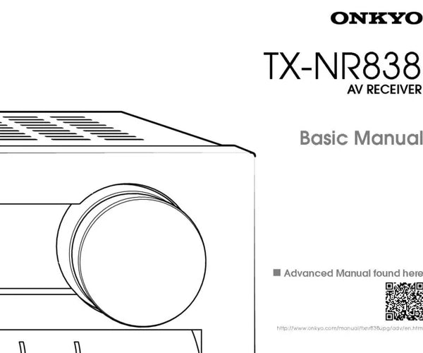 Onkyo Receiver Printed Manuals – TekRevolt
