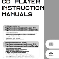 Printed Pioneer CD Player Manuals