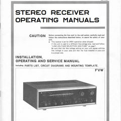 Printed Pioneer Receiver Manuals