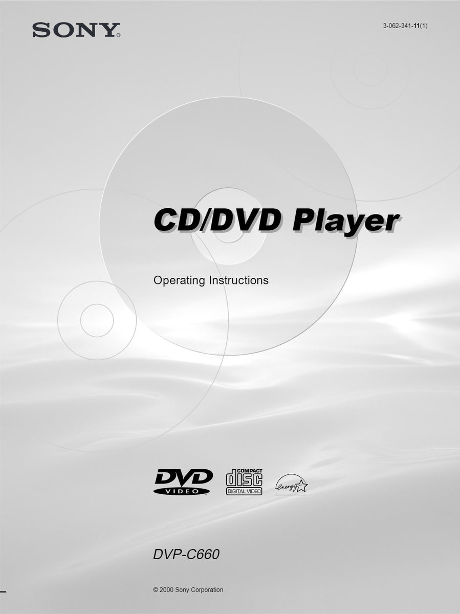Sony DVD Player Manuals – TekRevolt
