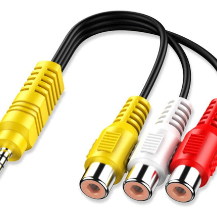 3.5MM to RCA Video AV Composite Adapter Cable for TCL TV