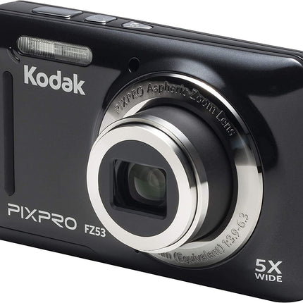 Kodak PIXPRO FZ53-BK 16MP Digital Camera with 5X Optical Zoom and 2.7" LCD Screen (Black)