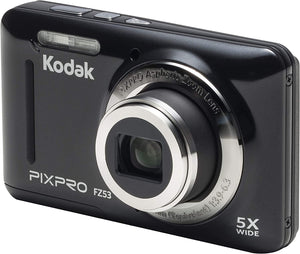 Kodak PIXPRO FZ53-BK 16MP Digital Camera with 5X Optical Zoom and 2.7" LCD Screen (Black)