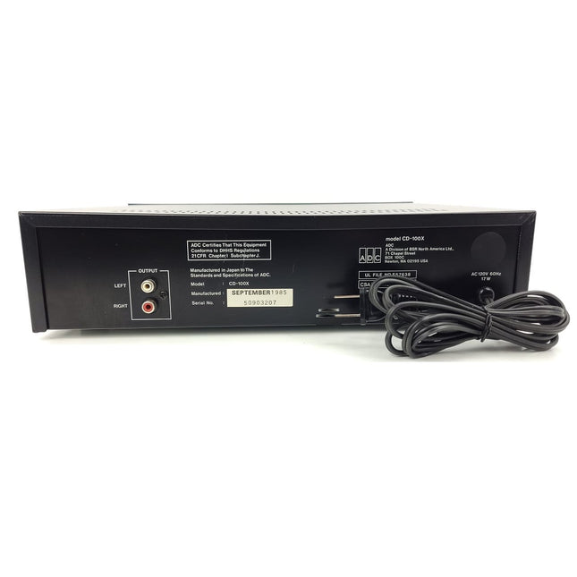 ADC CD-100X Single Disc CD Player Output