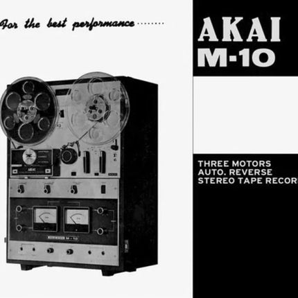 Akai M-10 Tape Deck Owners Instruction Manual