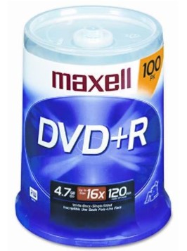Blank Recordable DVD+R Discs 4.7GB 16x SPEED 120mins 100 Pack – TekRevolt