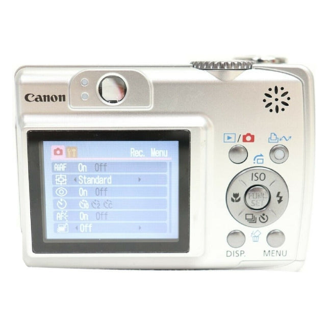 Canon A550 PowerShot Digital Camera Back