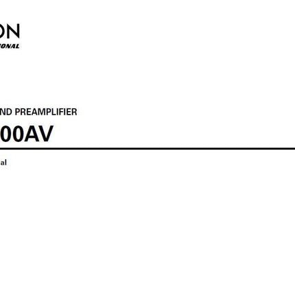 Denon DN 500AV Receiver Amplifier Owners Manual