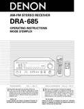 Denon DRA-685 Manual