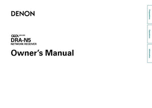 Denon DRA N5 Receiver Amplifier Owners Manual