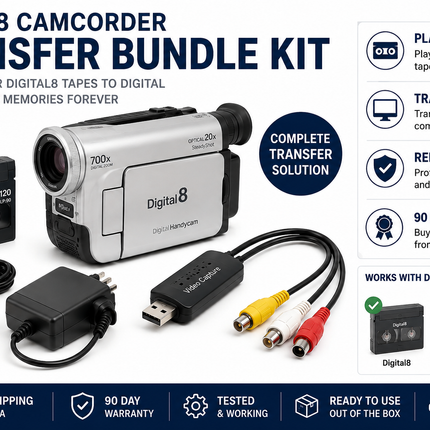 Digital8 Camcorder Transfer Bundle Kit