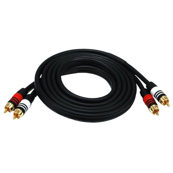 High Quality Dual RCA Stereo Audio Cables Gold
