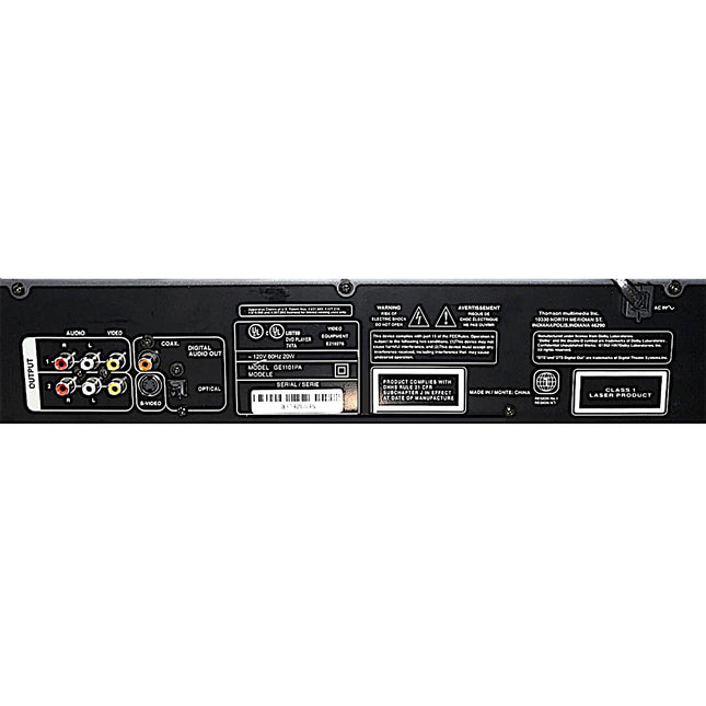 GE GE1101P DVD Player Karaoke CD MP3 Dual Mic Inputs