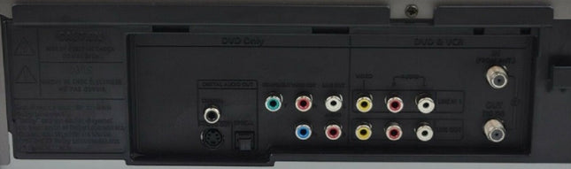 GO VIDEO DVD/VCR VHS Combo Player DV-2130 back