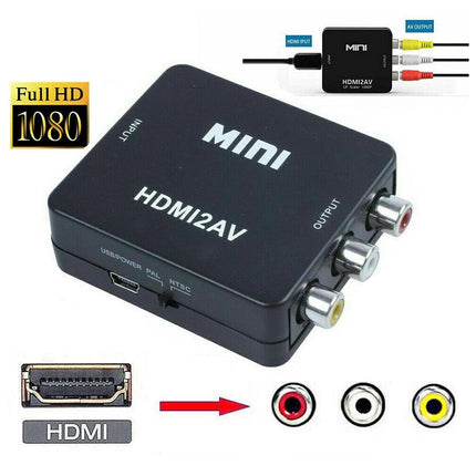 HDMI To RCA AV Adapter Converter Kit