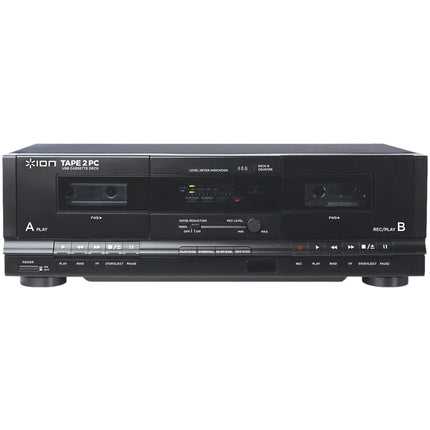 ION TAPE 2 PC Dual Cassette Tape Deck Transfer Player - USB Conversion System