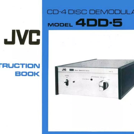 JVC 4DD 5 Demodulator Owners Instruction Manual