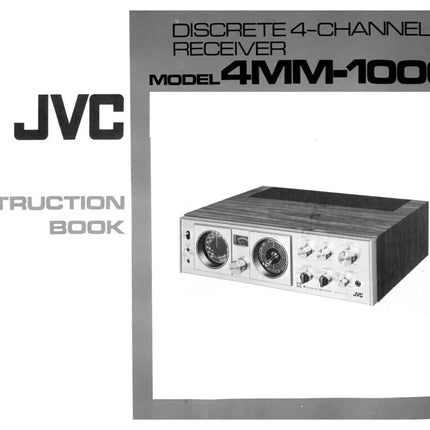 JVC 4MM 1000 Reciever Owners Instruction Manual