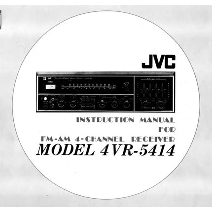 JVC 4VR-5414 Receiver Owners Instruction Manual
