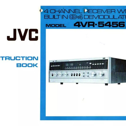 JVC 4VR-5456X Receiver Owners Instruction Manual