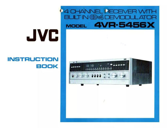 JVC 4VR-5456X Receiver Owners Instruction Manual