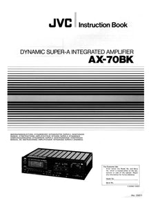 JVC AX-70BK Amplifier Owners Instruction Manual