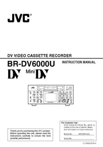 JVC BR-DV6000 VCR Owners Instruction Manual