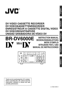 JVC BR-DV6000E VCR Owners Instruction Manual