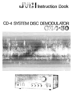 JVC CD4-50 Demodulator Owners Instruction Manual