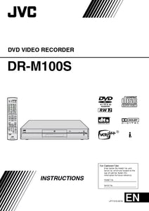 JVC DR-M100S DVD Recorder Owners Instruction Manual