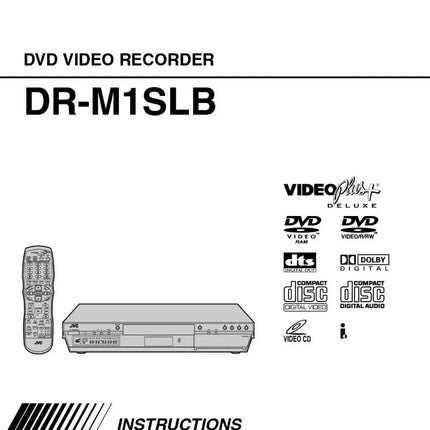 JVC DR-M1SLB DVD Recorder Owners Instruction Manual