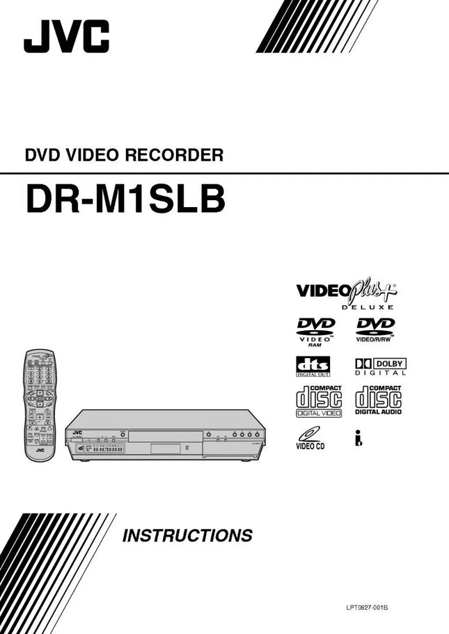 JVC DR-M1SLB DVD Recorder Owners Instruction Manual