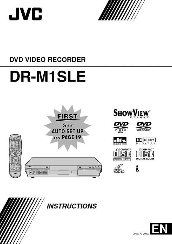 JVC DR-M1SLE DVD Recorder Owners Instruction Manual