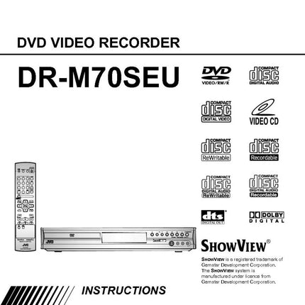 JVC DR-M70SEU DVD Recorder Owners Instruction Manual