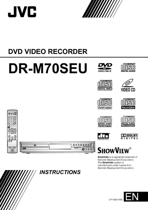 JVC DR-M70SEU DVD Recorder Owners Instruction Manual