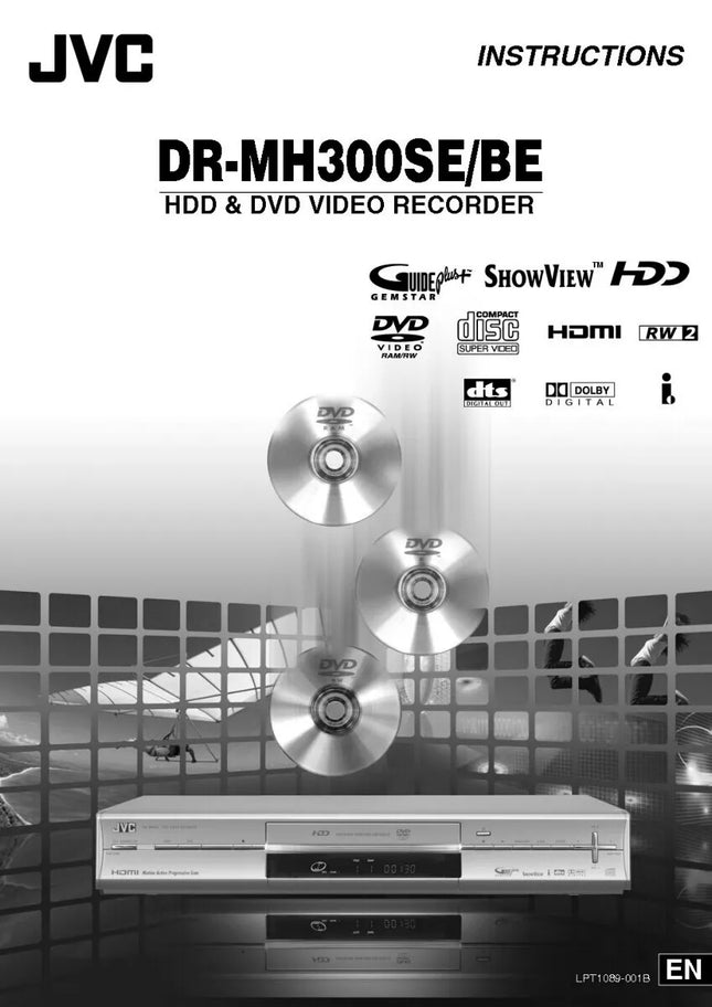 JVC DR-MH300BE DR-MH300SE DVD Recorder Owners Instruction Manual