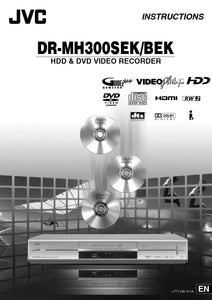 JVC DR-MH300BEK DR-MH300SEK DVD Recorder Owners Instruction Manual