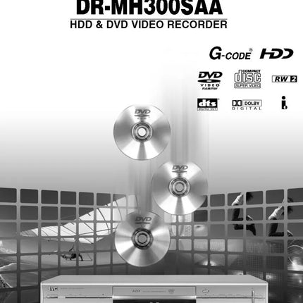 JVC DR-MH300SAA DVD Recorder Owners Instruction Manual