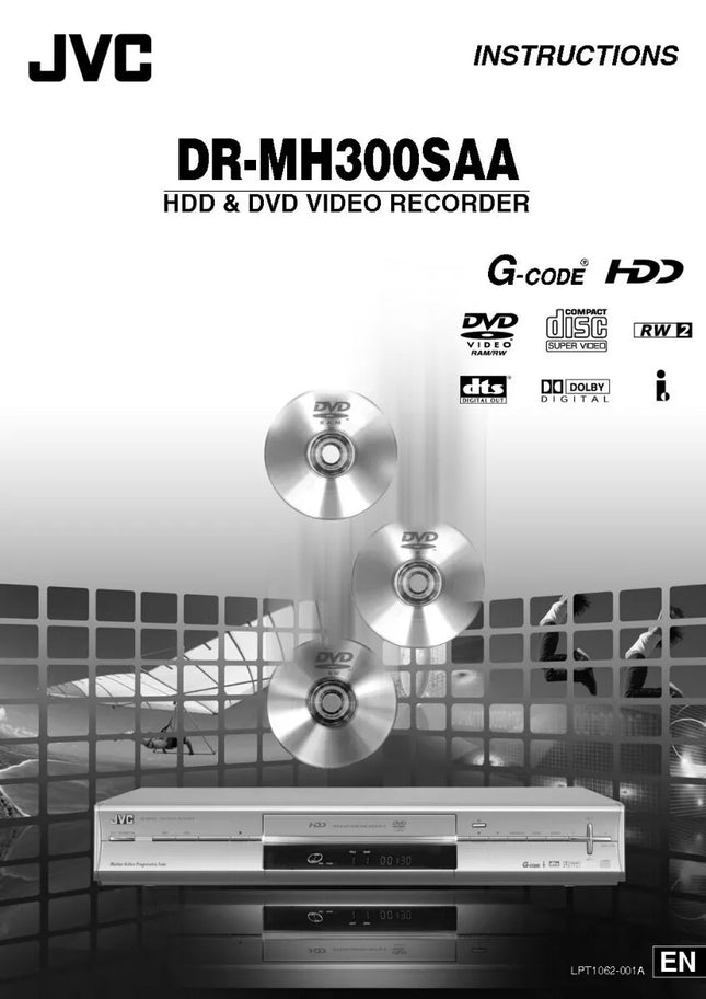 JVC DR-MH300SAA DVD Recorder Owners Instruction Manual