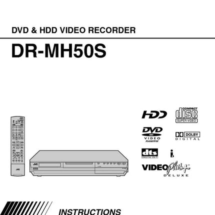 JVC DR-MH50S DVD Recorder Owners Instruction Manual
